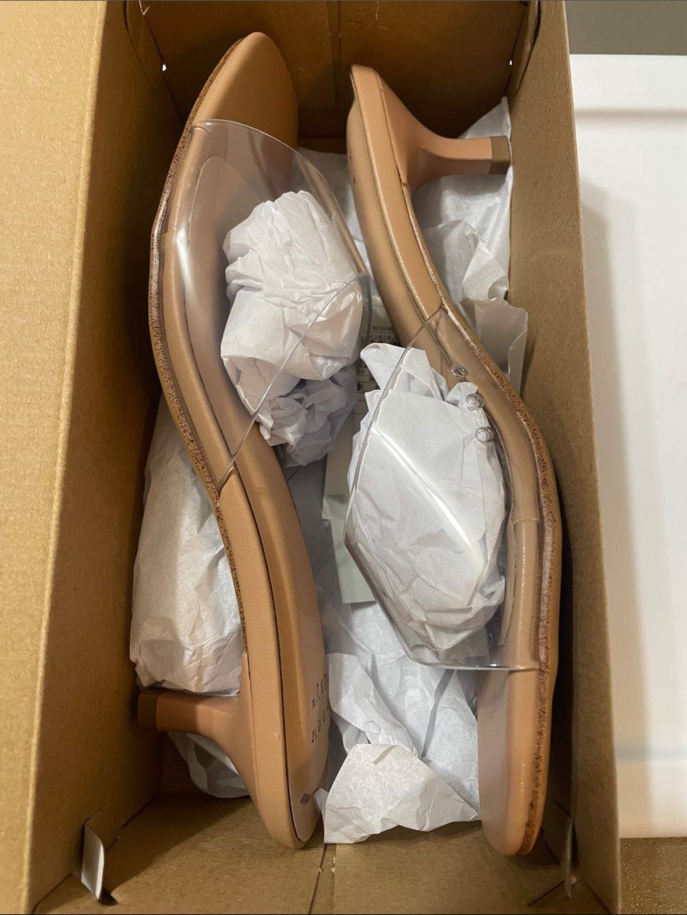 Lois Clear Kitten Heel Sandal, a new day NWT Sz. 7.5 - Picture 3 of 11